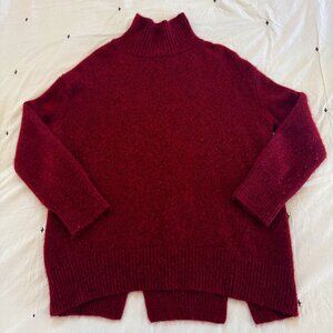 VINCE Oversized Cashmere Turtleneck Sweater - Size Small
